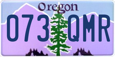 OR license plate 073QMR