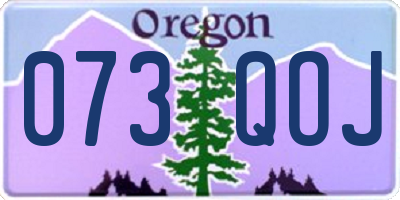 OR license plate 073QOJ