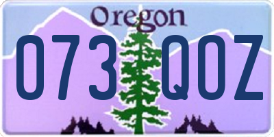 OR license plate 073QOZ