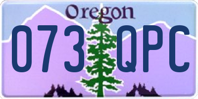 OR license plate 073QPC