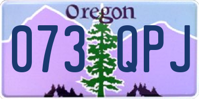 OR license plate 073QPJ