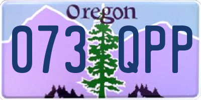 OR license plate 073QPP