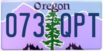 OR license plate 073QPT