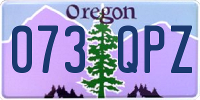 OR license plate 073QPZ