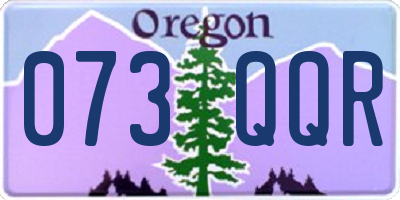 OR license plate 073QQR