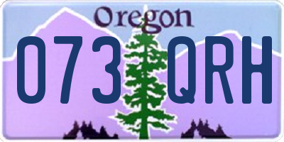 OR license plate 073QRH