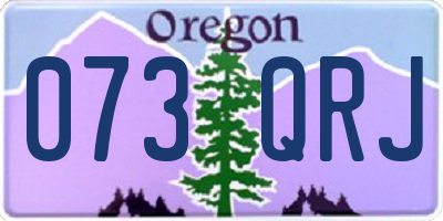 OR license plate 073QRJ