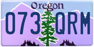 OR license plate 073QRM