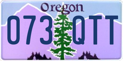OR license plate 073QTT