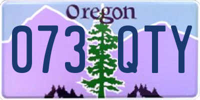 OR license plate 073QTY