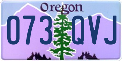 OR license plate 073QVJ
