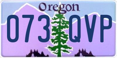 OR license plate 073QVP