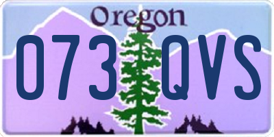 OR license plate 073QVS