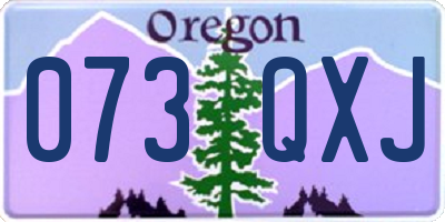 OR license plate 073QXJ