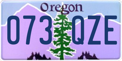 OR license plate 073QZE