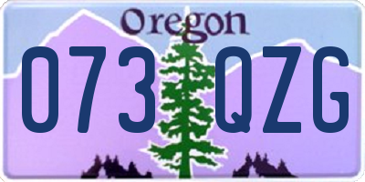 OR license plate 073QZG