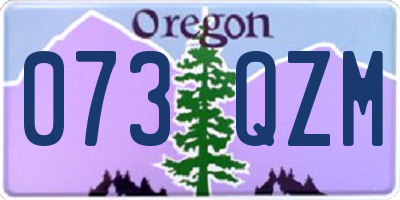 OR license plate 073QZM