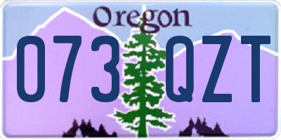 OR license plate 073QZT
