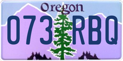OR license plate 073RBQ