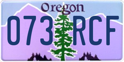 OR license plate 073RCF