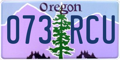 OR license plate 073RCU