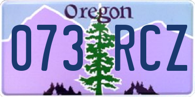 OR license plate 073RCZ