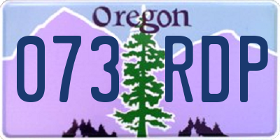 OR license plate 073RDP
