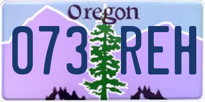 OR license plate 073REH