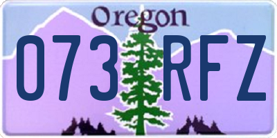 OR license plate 073RFZ