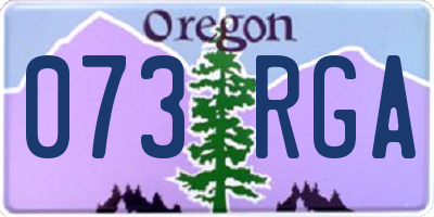 OR license plate 073RGA