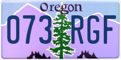 OR license plate 073RGF