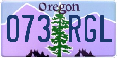 OR license plate 073RGL