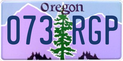 OR license plate 073RGP
