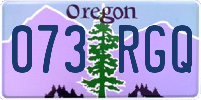 OR license plate 073RGQ