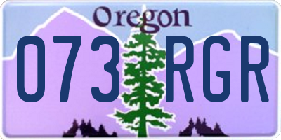OR license plate 073RGR