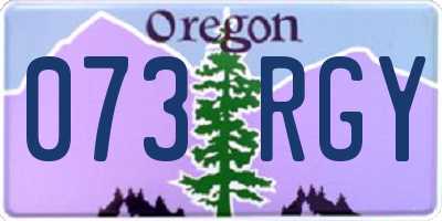 OR license plate 073RGY
