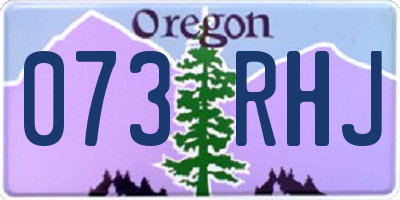 OR license plate 073RHJ
