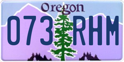 OR license plate 073RHM