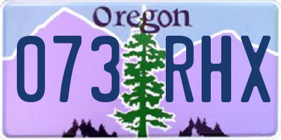 OR license plate 073RHX