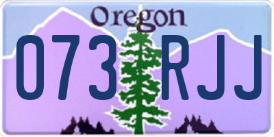 OR license plate 073RJJ