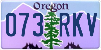 OR license plate 073RKV