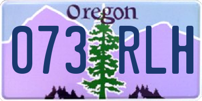 OR license plate 073RLH