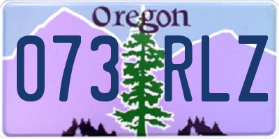 OR license plate 073RLZ