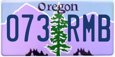 OR license plate 073RMB