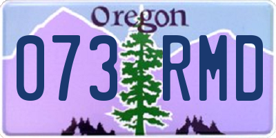 OR license plate 073RMD