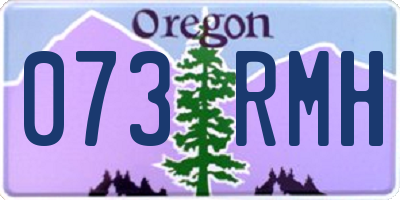 OR license plate 073RMH