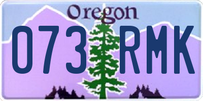 OR license plate 073RMK