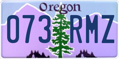 OR license plate 073RMZ