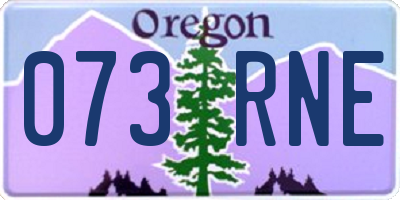 OR license plate 073RNE