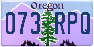 OR license plate 073RPQ